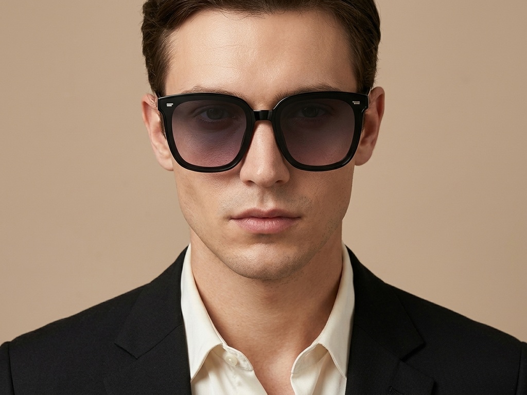 BS423-0451_Black_Rectangular_TR90_Sunglasses-tryon_male
