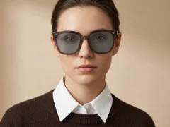 BS423-0452_Brown_Rectangular_TR90_Sunglasses-tryon_female