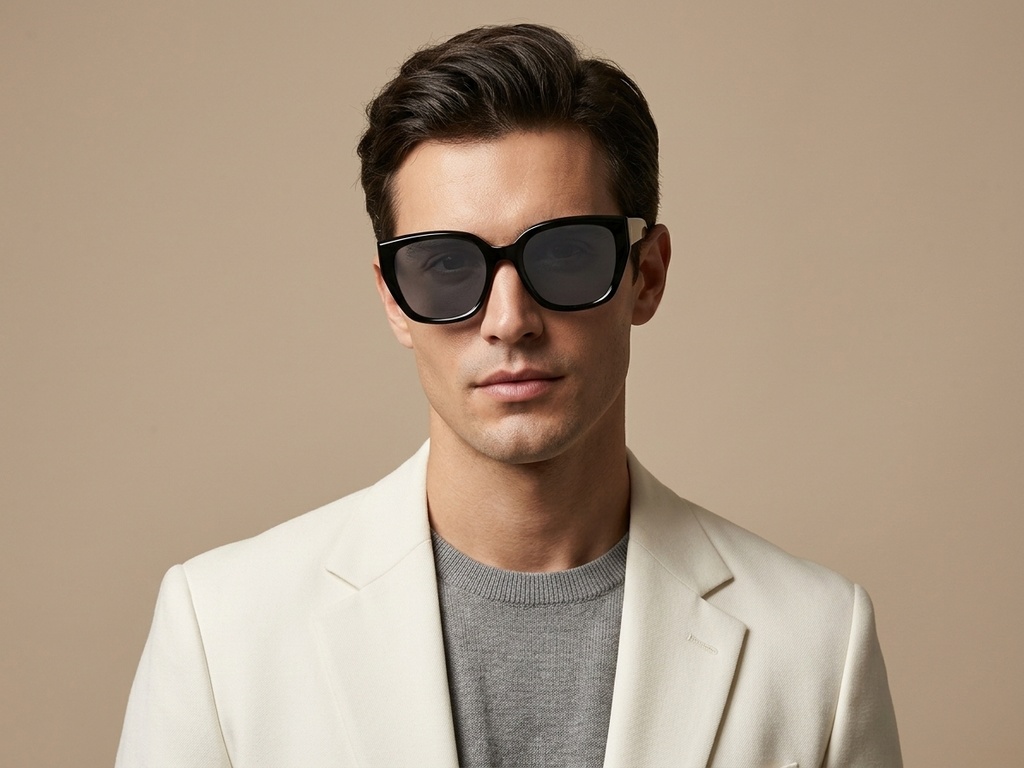 BS423-0453_Black_Oval_TR90_Sunglasses-tryon_male
