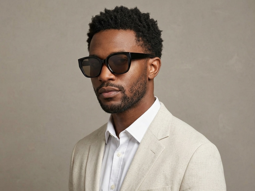 BS423-0454_Black_Oval_TR90_Sunglasses-tryon_male