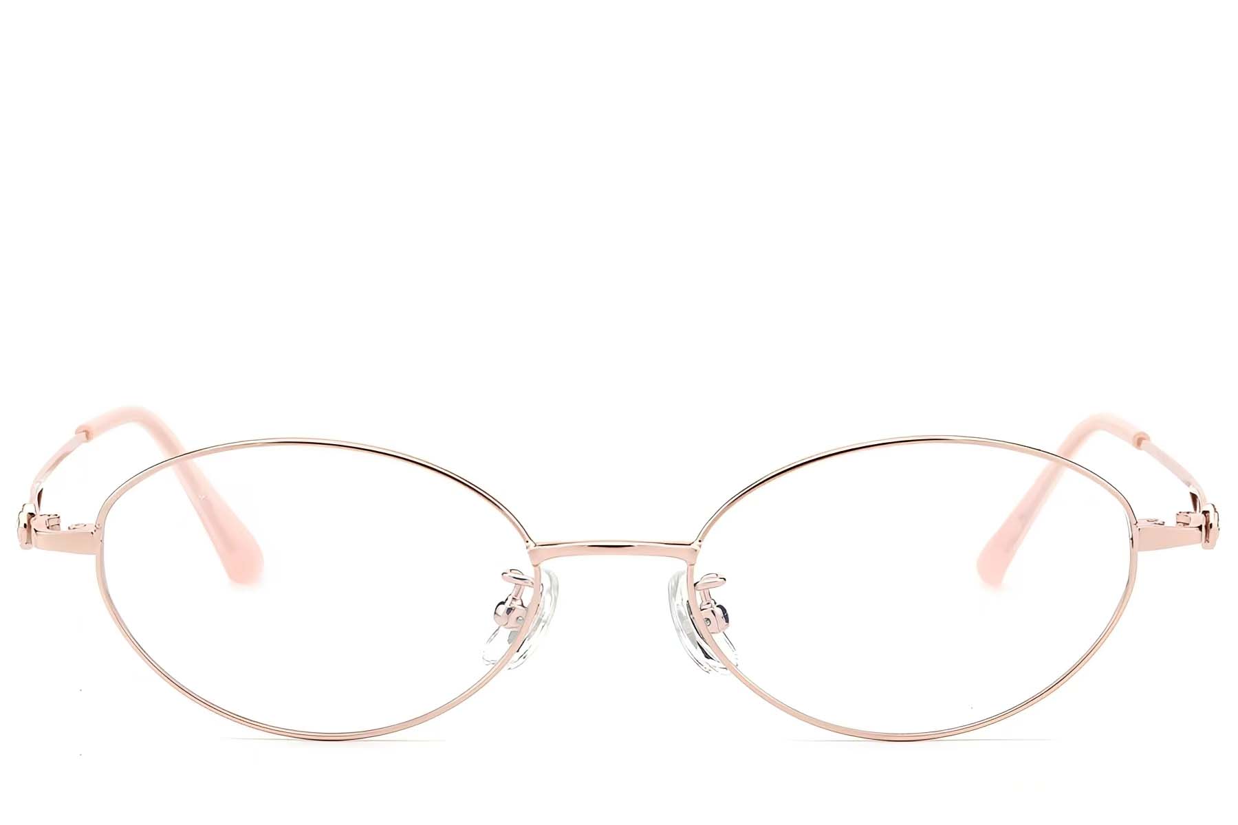 BS423-0457_Pink_Oval_Titanium_Glasses_front