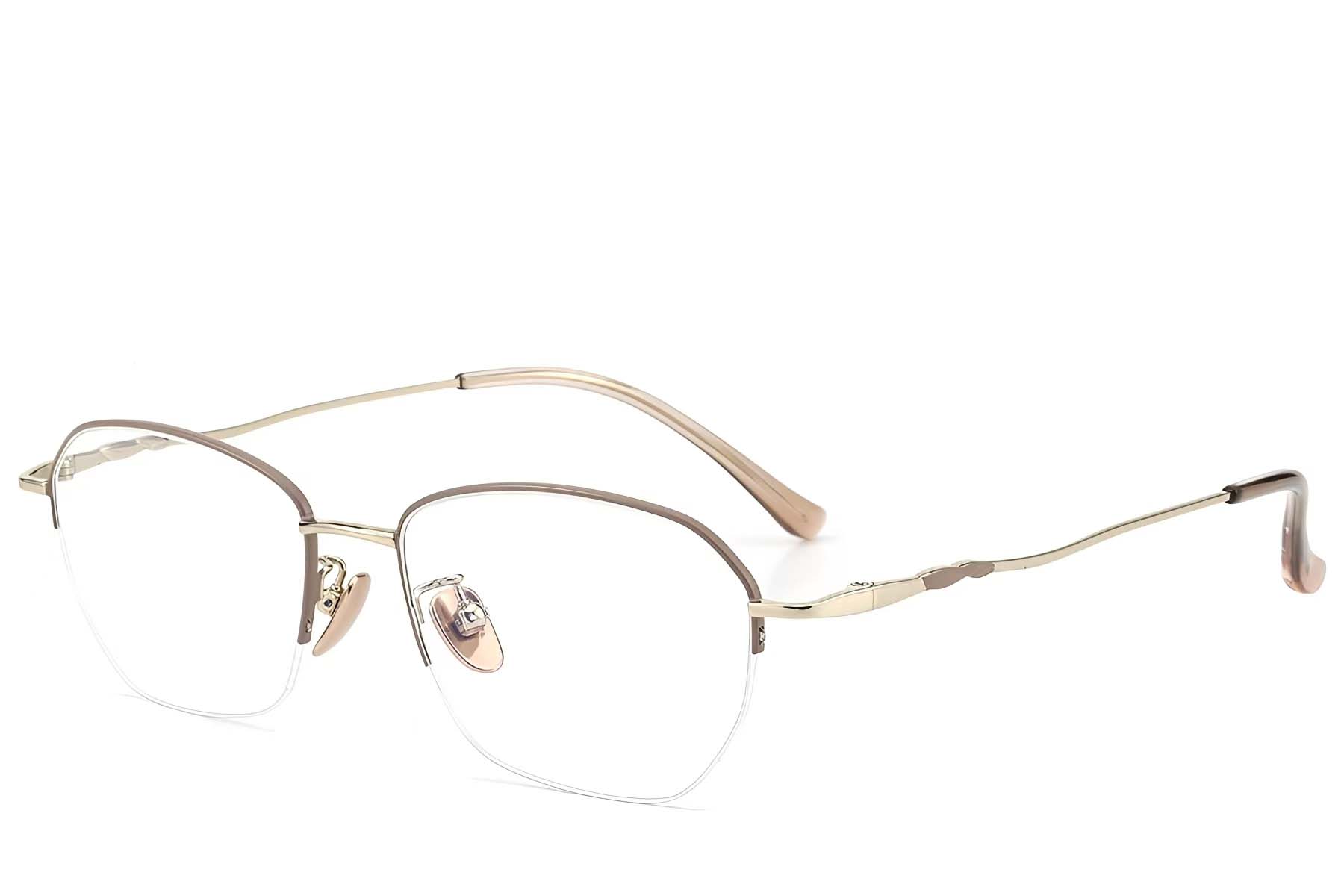 BS423-0465_Brown_Semi-rimless_Titanium_Glasses_corner