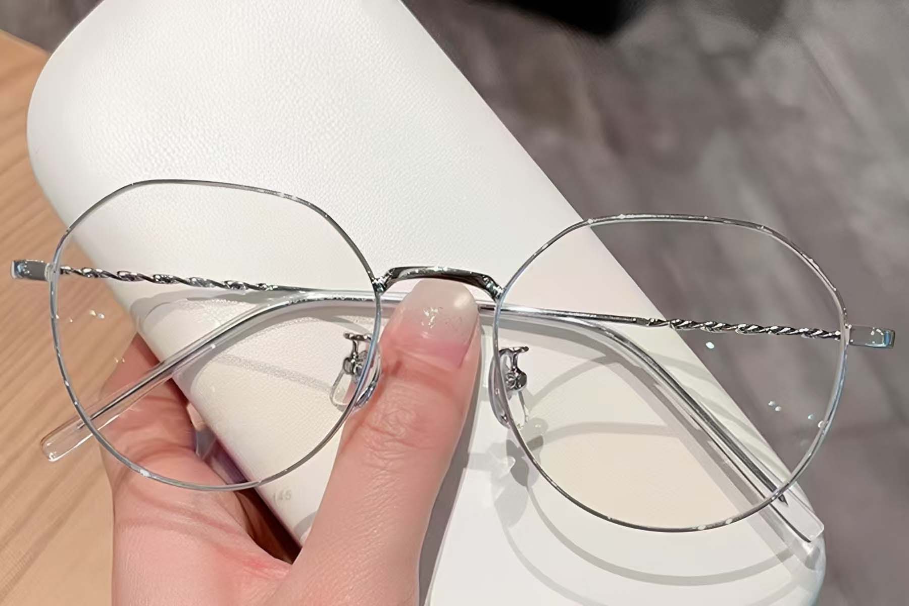 BS423-0473_Silver_Geometric_Metal_Glasses_front
