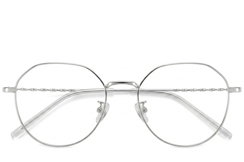 BS423-0473_Silver_Geometric_Metal_Glasses_front