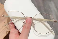 BS423-0498_Pink_Geometric_Metal_Glasses_front