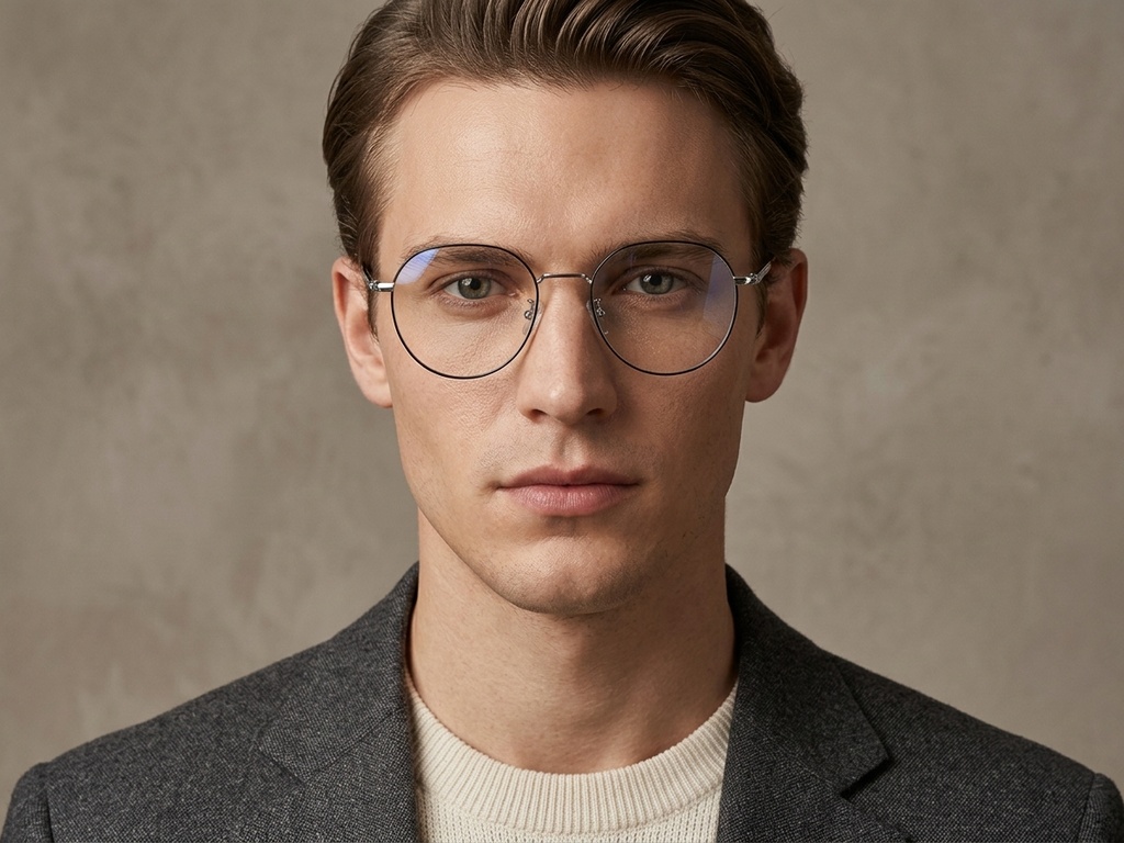 BS423-0500_Black_Geometric_Metal_Glasses-tryon_male
