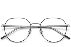 BS423-0500_Black_Geometric_Metal_Glasses_front