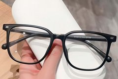 BS423-0503_Black_Rectangular_TR90_Glasses_front