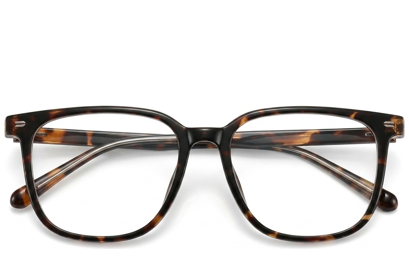 BS423-0506_Tortoiseshell_Rectangular_TR90_Glasses_front