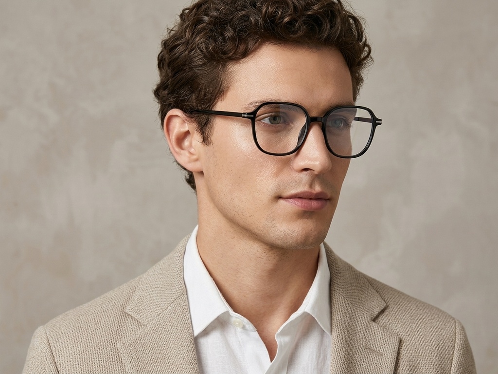 BS423-0508_Black_Oval_TR90_Glasses-tryon_male