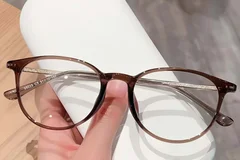 BS423-0517_Brown_Oval_TR90_Glasses_front