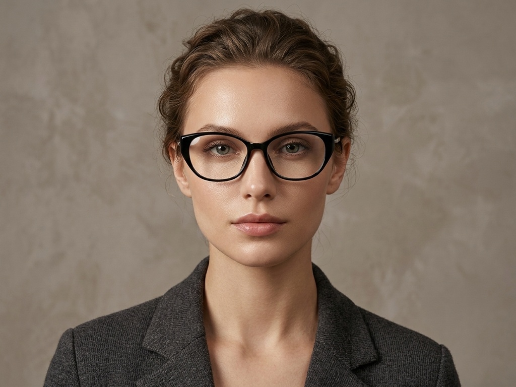 BS423-0519_Black_Oval_TR90_Glasses-tryon_female
