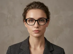 BS423-0519_Black_Oval_TR90_Glasses-tryon_female