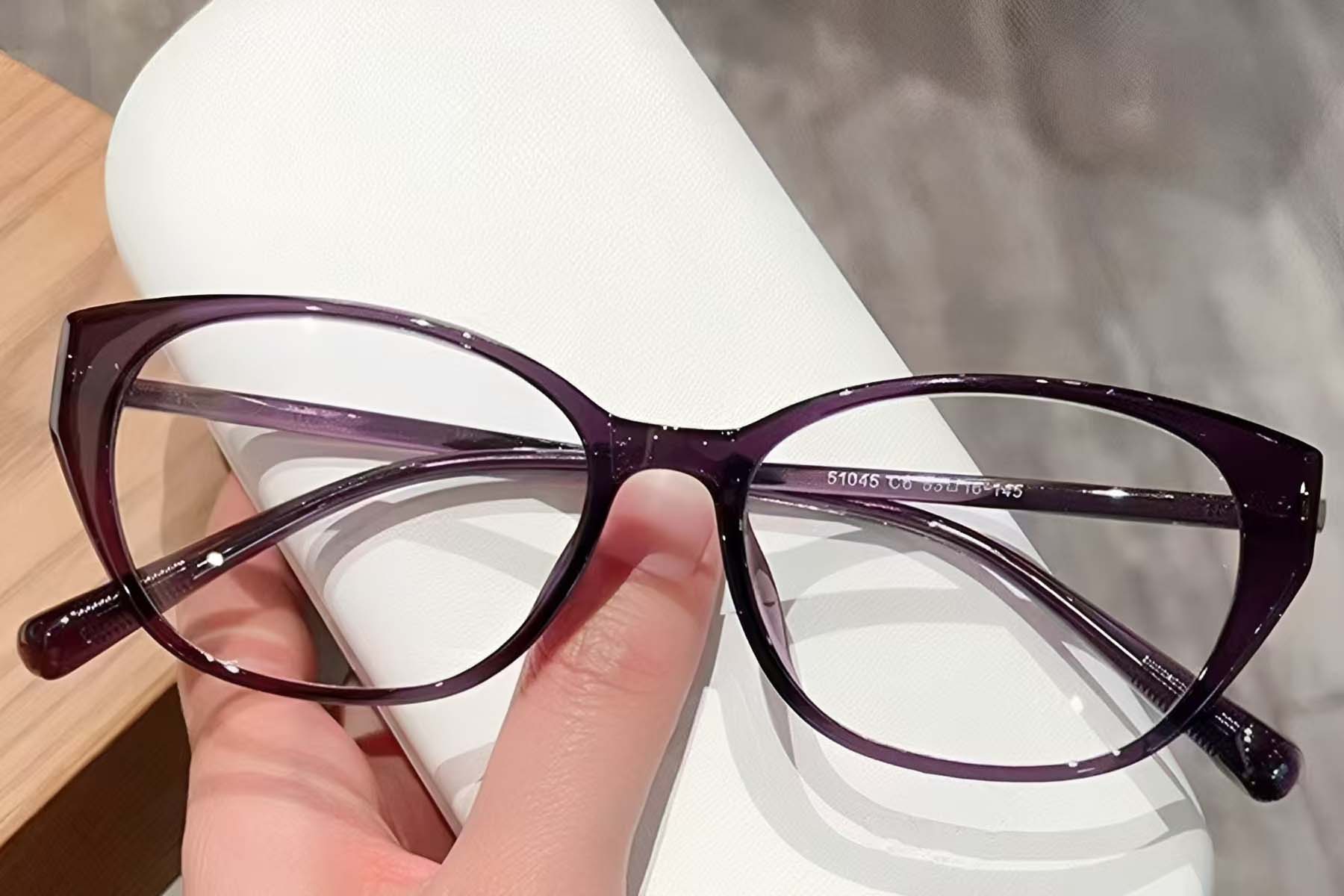 BS423-0524_Purple_Oval_TR90_Glasses_front