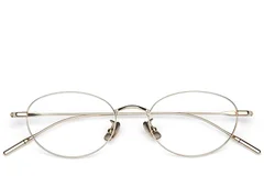 BS423-0555_Golden_Oval_Metal_Glasses_front