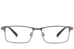 BS423-0558_Grey_Rectangular_Metal_Glasses-front