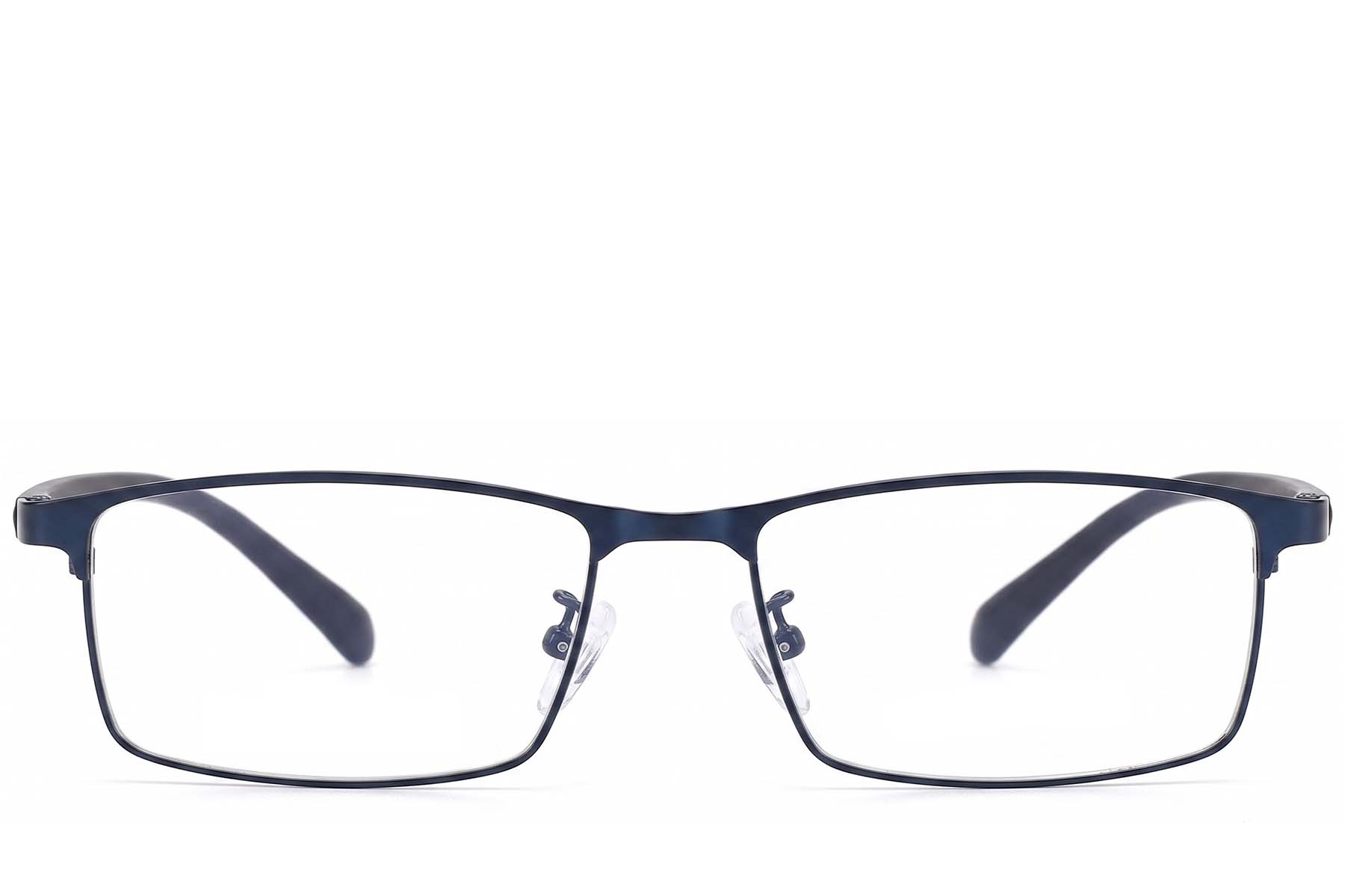 BS423-0559_Blue_Rectangular_Metal_Glasses-front
