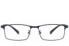 BS423-0559_Blue_Rectangular_Metal_Glasses-front