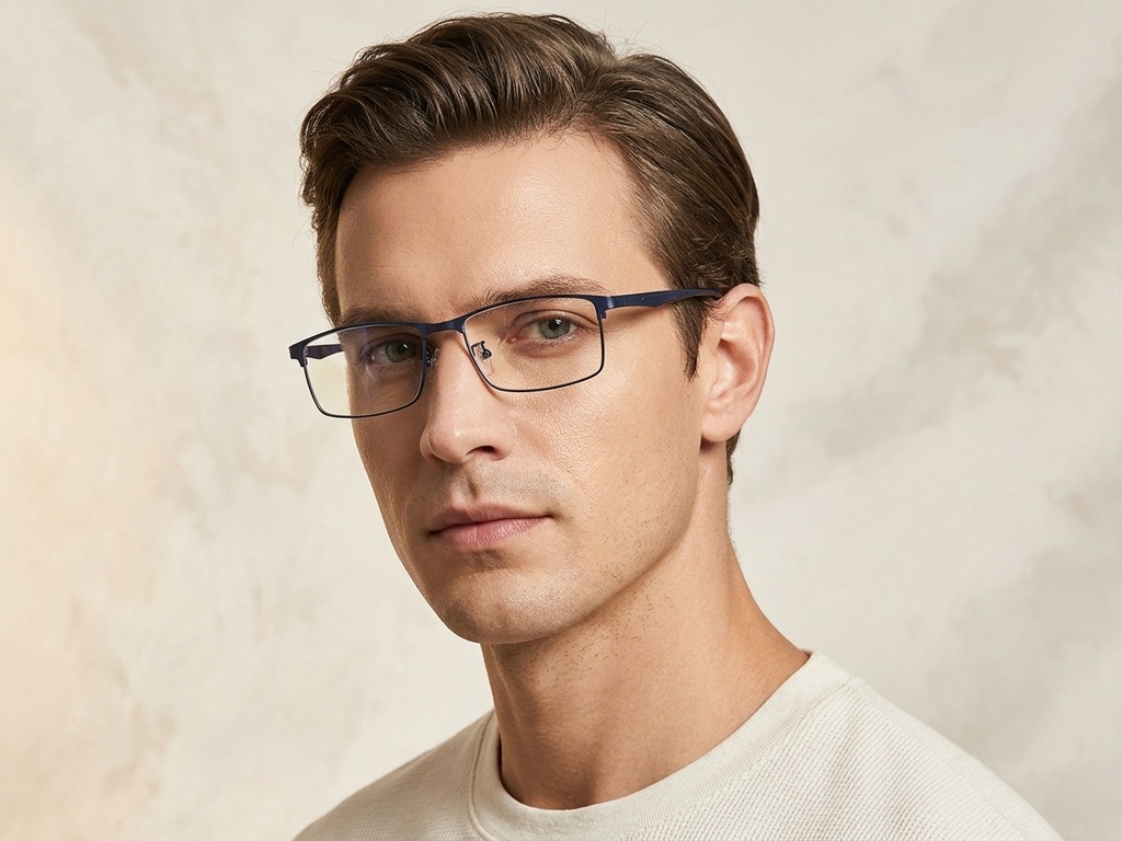 BS423-0559_Blue_Rectangular_Metal_Glasses-tryon_male