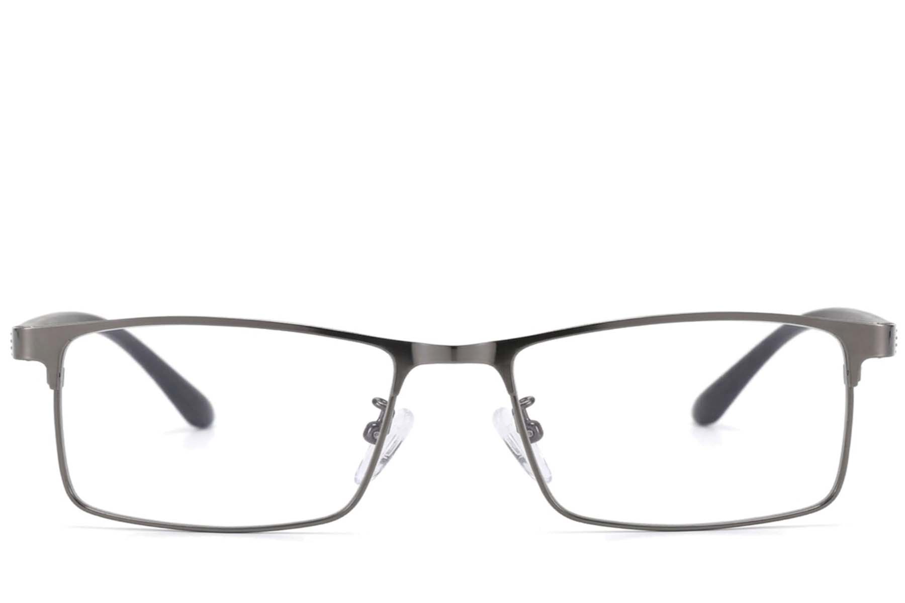 BS423-0562_Grey_Rectangular_Metal_Glasses-front