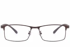 BS423-0564_Brown_Rectangular_Metal_Glasses-front