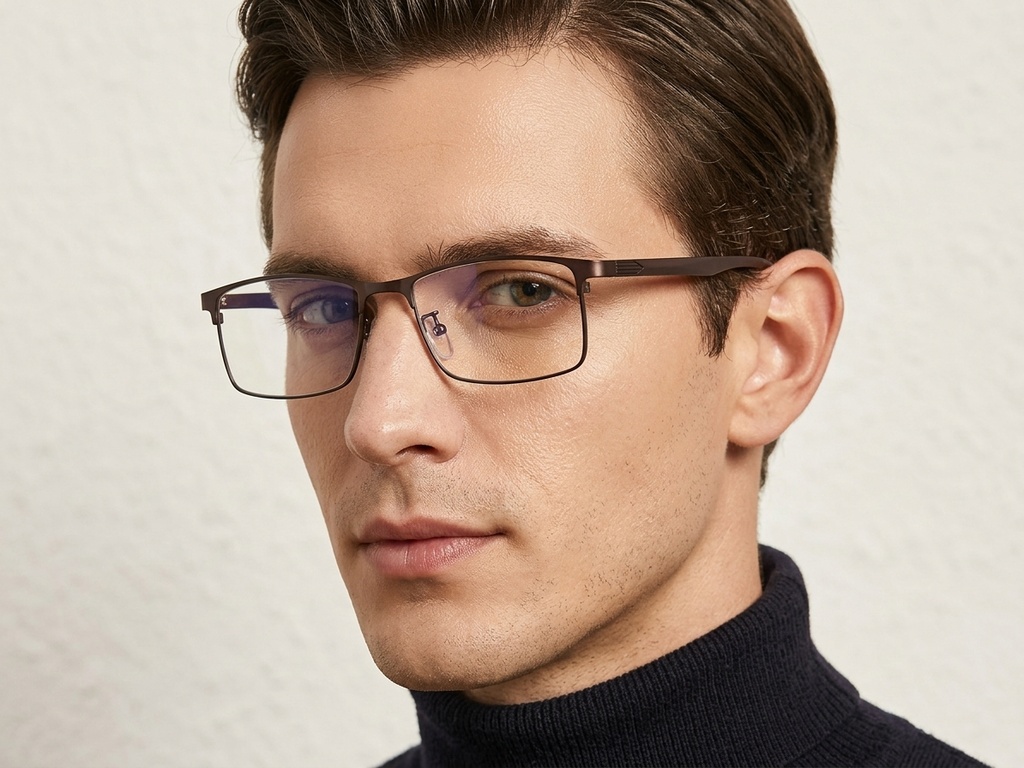 BS423-0564_Brown_Rectangular_Metal_Glasses-tryon_male
