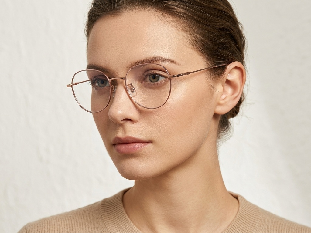 BS423-0568_Pink_Geometric_Titanium_Glasses-tryon_female