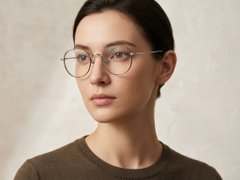 BS423-0572_Brown_Oval_Titanium_Glasses-tryon_female