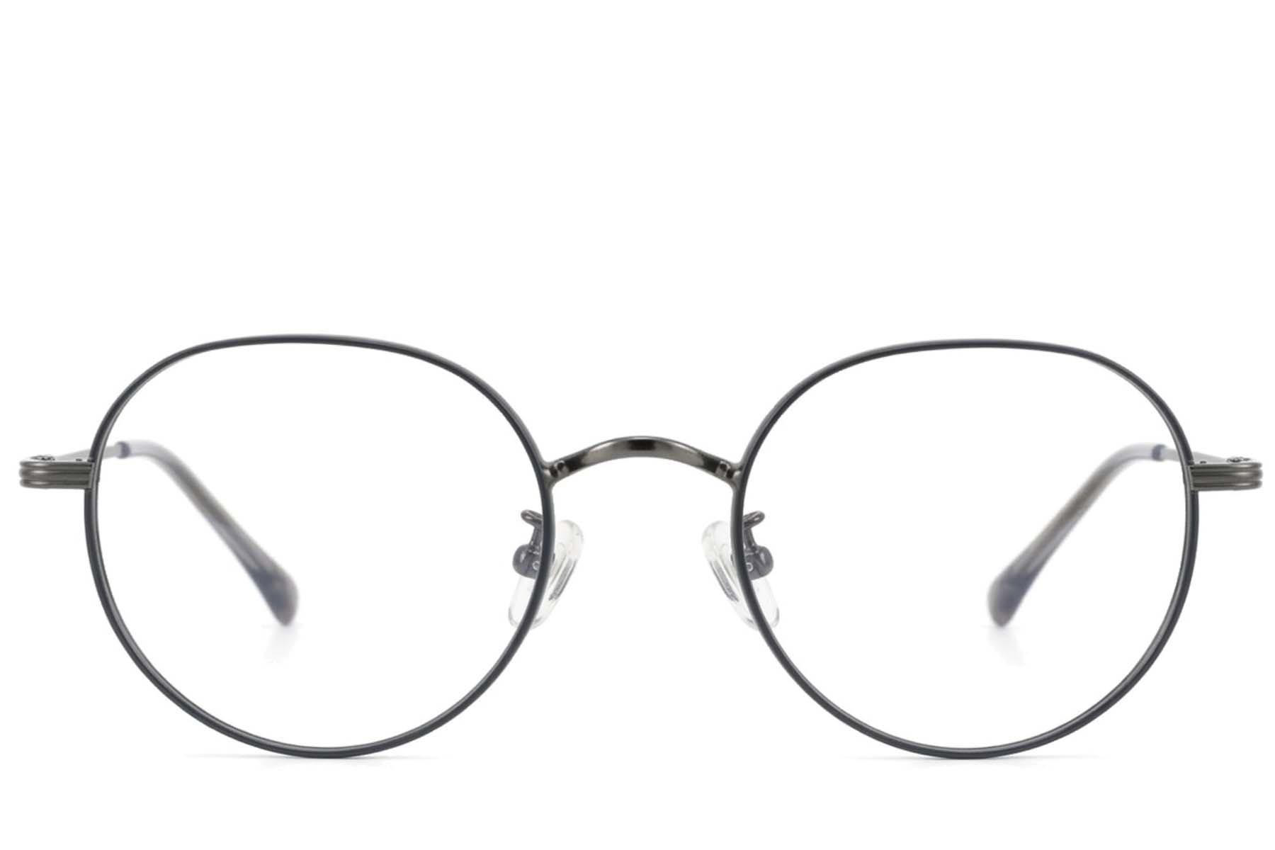 BS423-0574_Grey_Oval_Titanium_Glasses-front