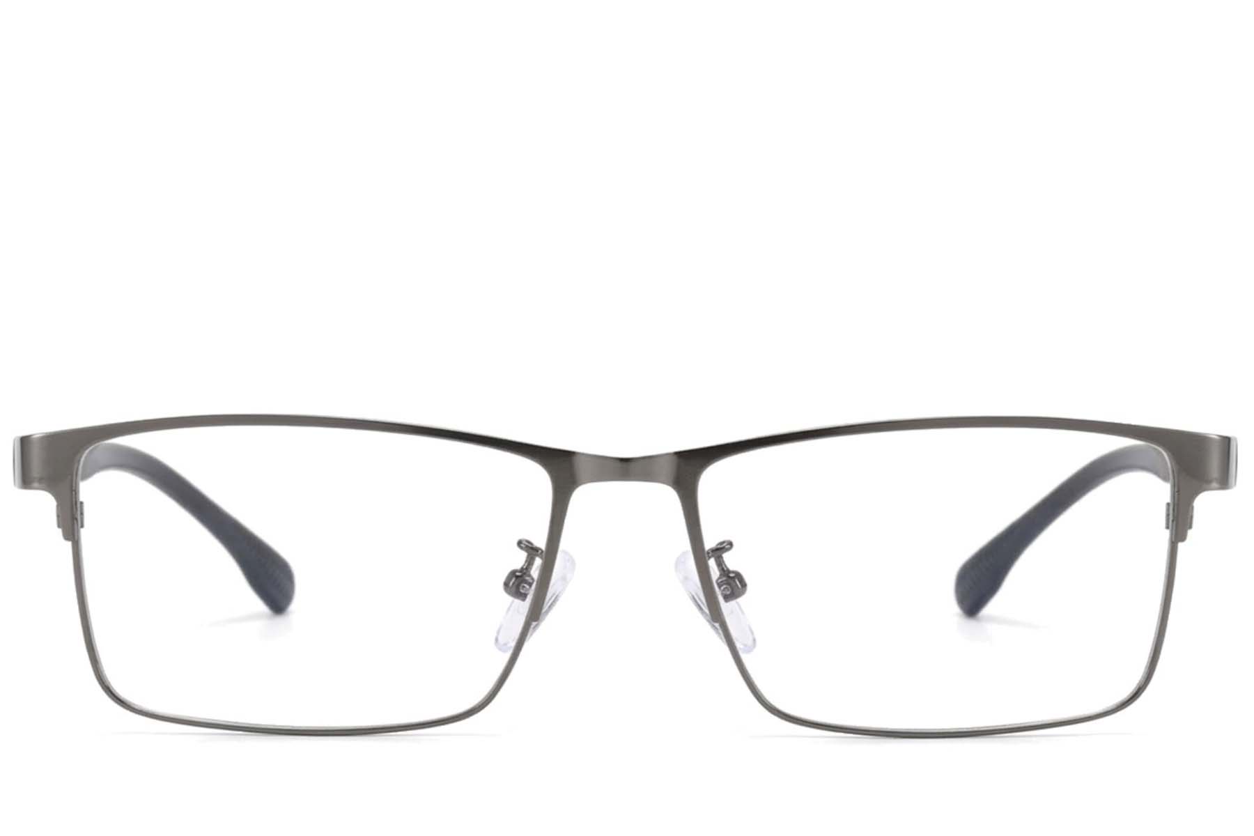 BS423-0576_Grey_Rectangular_Metal_Glasses-front