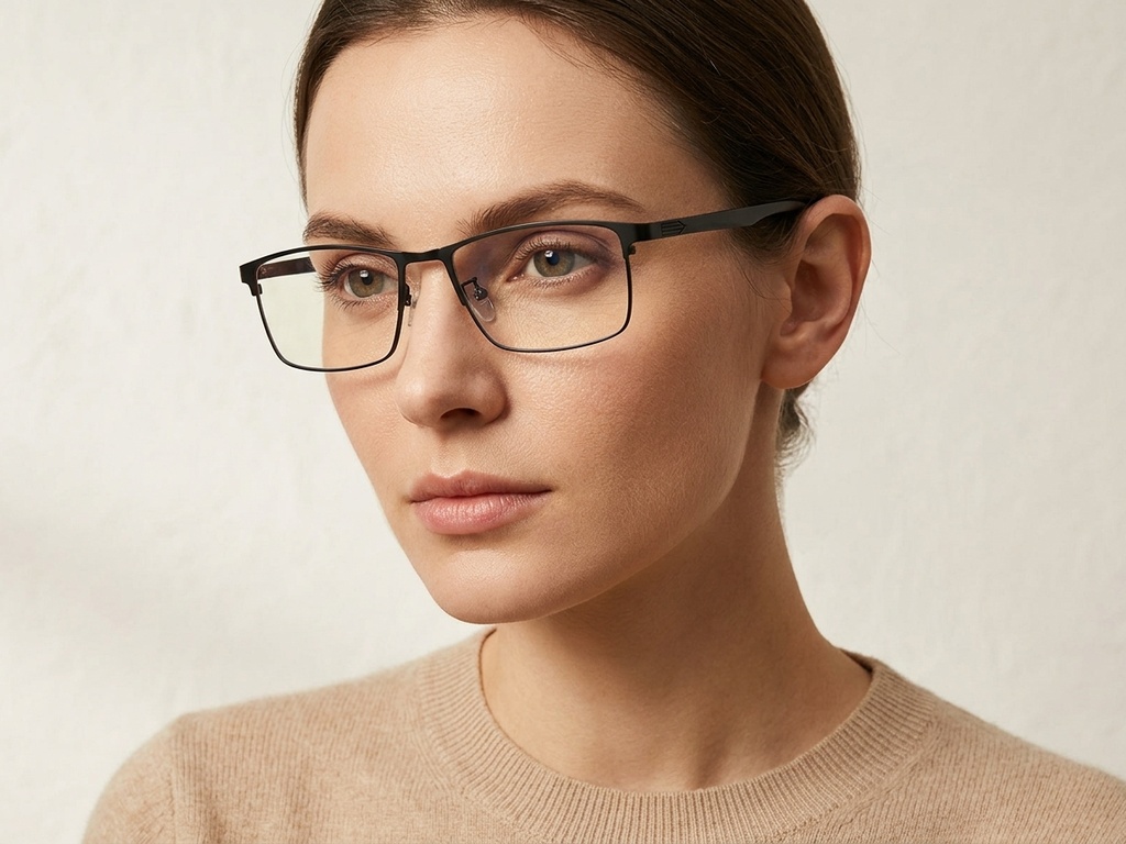 BS423-0578_Black_Rectangular_Metal_Glasses-tryon_female
