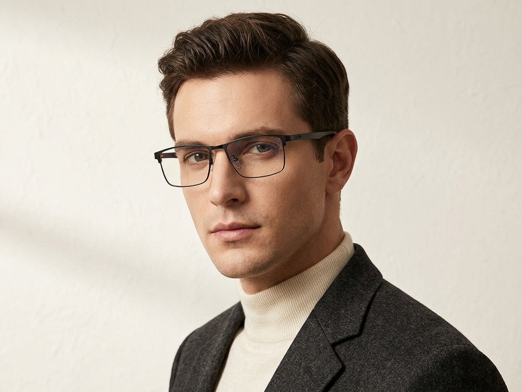 BS423-0578_Black_Rectangular_Metal_Glasses-tryon_male