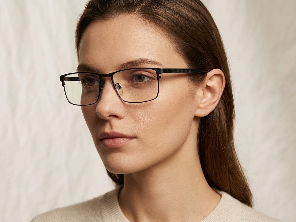 BS423-0581_Black_Rectangular_Metal_Glasses-tryon_female