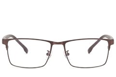 BS423-0583_Brown_Rectangular_Metal_Glasses-front