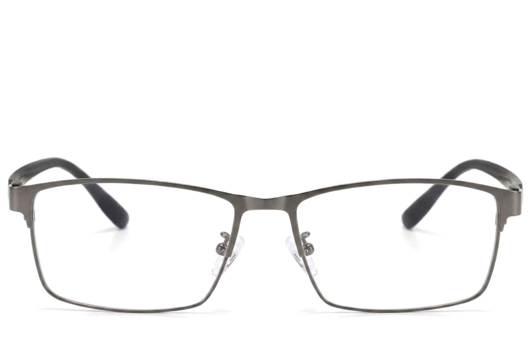 BS423-0585_Grey_Rectangular_Metal_Glasses-front