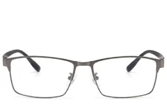 BS423-0585_Grey_Rectangular_Metal_Glasses-front