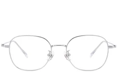 BS423-0587_Silver_Rectangular_Titanium_Glasses-front