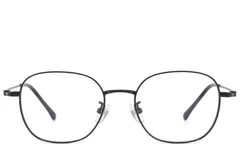 BS423-0590_Black_Rectangular_Titanium_Glasses-front
