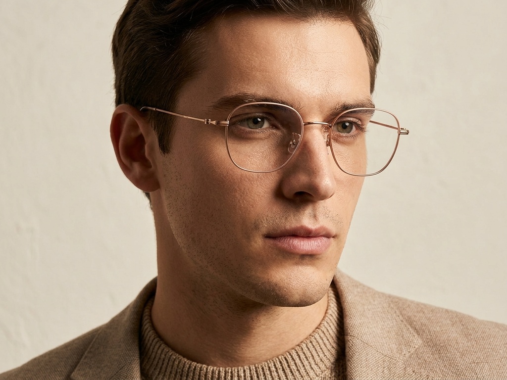 BS423-0591_Pink_Rectangular_Titanium_Glasses-tryon_male