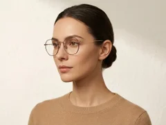 BS423-0595_Brown_Geometric_Titanium_Glasses-tryon_female
