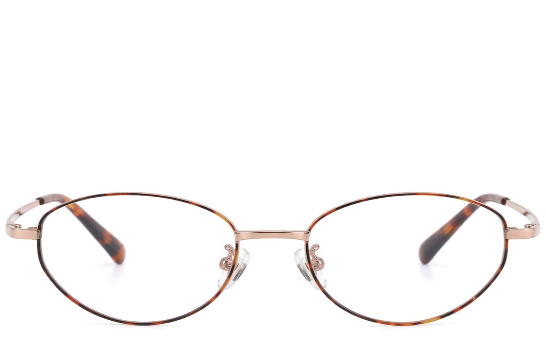 BS423-0600_Tortoiseshell_Butterfly_Titanium_Glasses-front