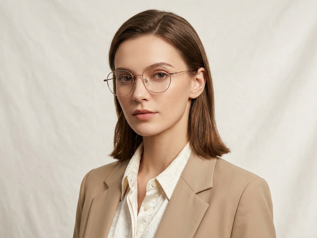 BS423-0603_Pink_Oval_Titanium_Glasses-tryon_female