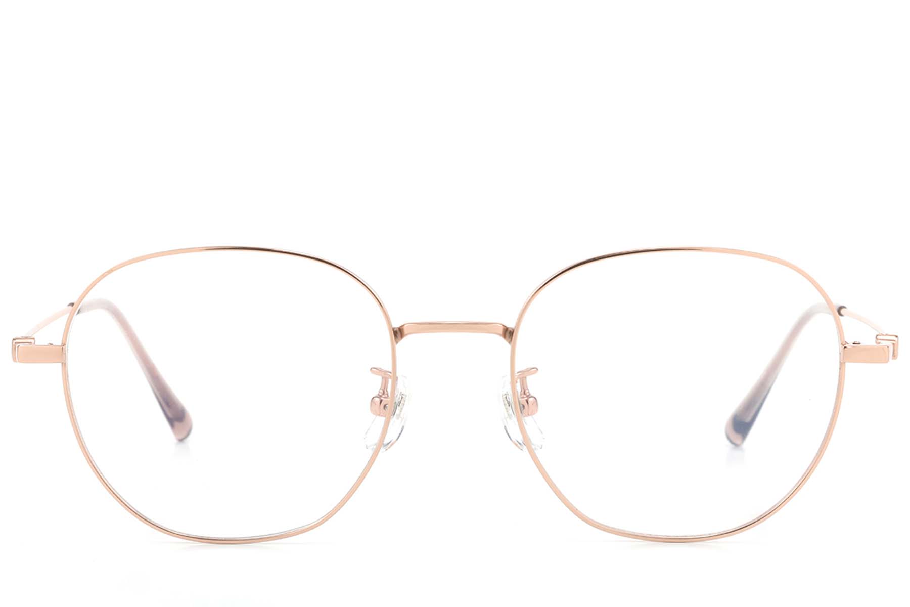 BS423-0603_Pink_Oval_Titanium_Glasses_front