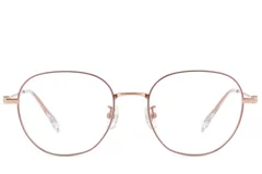 BS423-0604_Pink_Oval_Titanium_Glasses-front