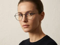 BS423-0605_Black_Oval_Titanium_Glasses-tryon_female