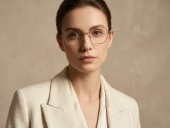 BS423-0606_Black_Oval_Titanium_Glasses-tryon_female