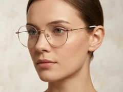 BS423-0608_Pink_Geometric_Titanium_Glasses-tryon_female