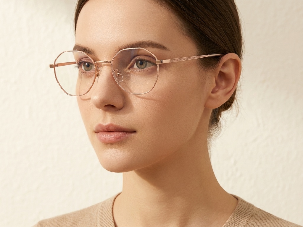 BS423-0614_Pink_Geometric_Metal_Glasses-tryon_female