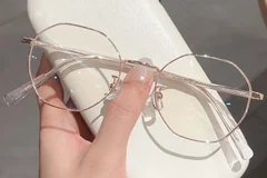 BS423-0614_Pink_Geometric_Metal_Glasses_front