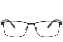 BS423-0618_Black_Rectangular_Metal_Glasses-front